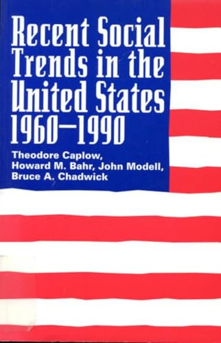 Recent social trends in the United States, 1960-1990 Cover