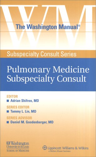 The Washington manual pulmonary medicine subspecialty consult Cover