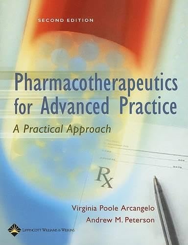 Pharmacotherapeutics for advanced practice Cover
