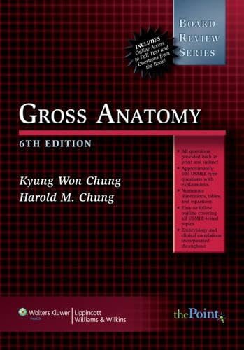 BRS Gross Anatomy (Board Review Series) Cover
