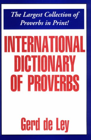 International dictionary of proverbs Cover