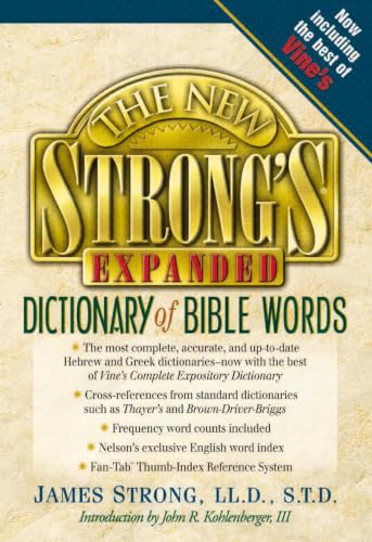 The New Strong's Expanded Dictionary Of Bible Words Cover