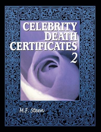 Celebrity death certificates, 2 Cover