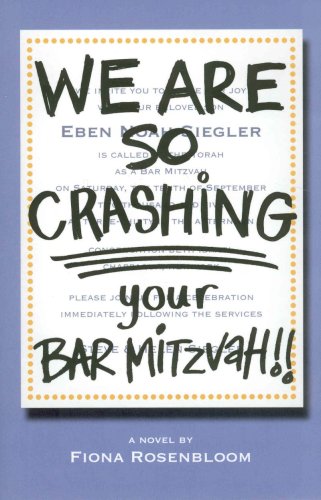 We Are SO Crashing Your Bar Mitzvah! Cover