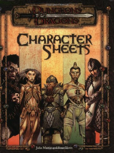Character Sheets Cover