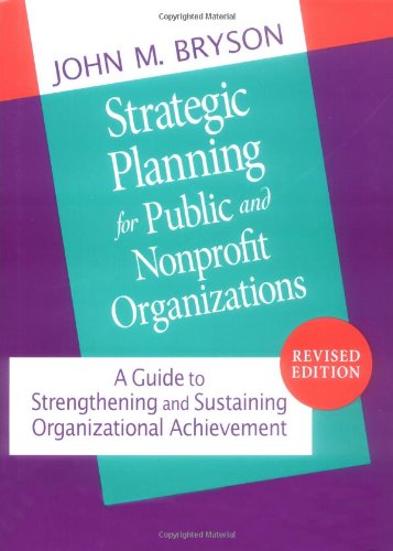 Strategic planning for public and nonprofit organizations Cover
