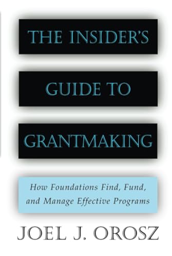 The insider's guide to grantmaking Cover
