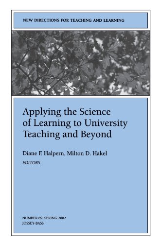Applying the Science of Learning to University Teaching and Beyond Cover
