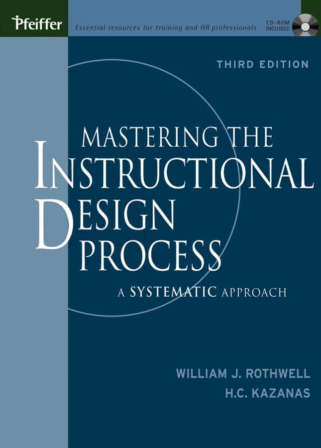 Mastering the instructional design process Cover