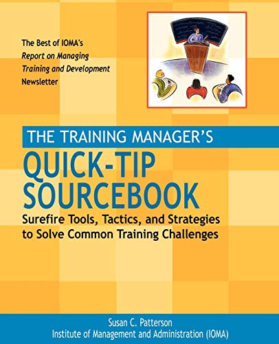 The training manager's quick-tip sourcebook Cover