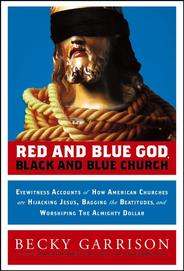 Red and blue God, black and blue church Cover