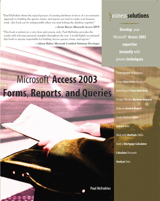 Microsoft Access 2003 Cover