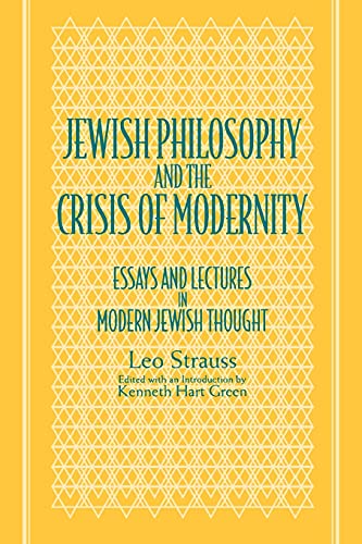 Jewish philosophy and the crisis of modernity Cover