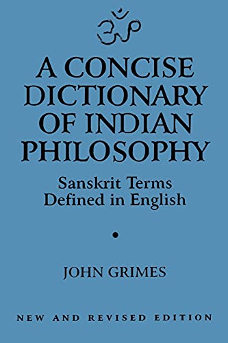 A concise dictionary of Indian philosophy Cover
