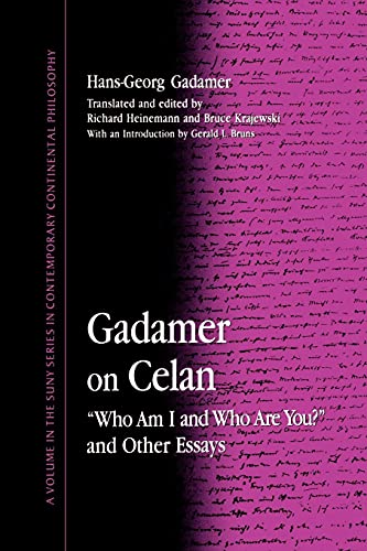 Gadamer on Celan Cover
