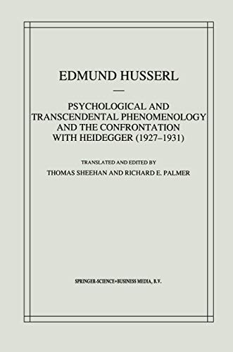Psychological and transcendental phenomenology and the confrontation with Heidegger (1927-1931) Cover