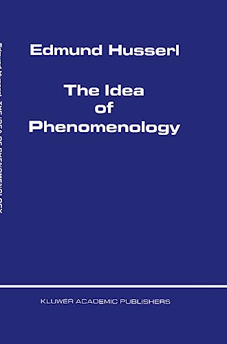 The idea of phenomenology Cover