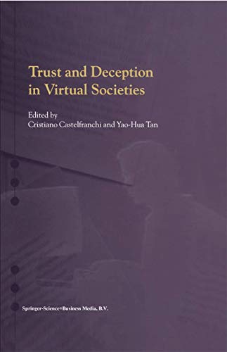 Trust and deception in virtual societies Cover
