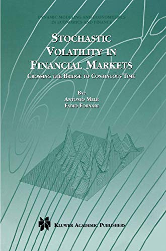 Stochastic volatility in financial markets Cover