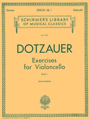Exercises for Violoncello - Book 1 Cover