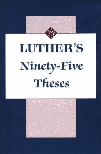 Luther's Ninety-Five Theses Cover