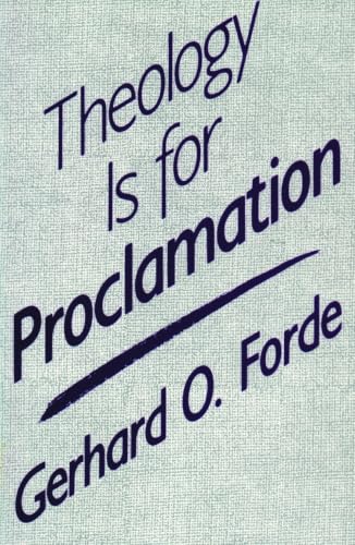 Theology is for proclamation Cover