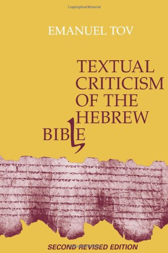 Textual criticism of the Hebrew Bible Cover