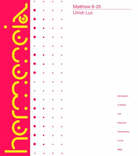 Matthew 8-20 Hermeneia Cover