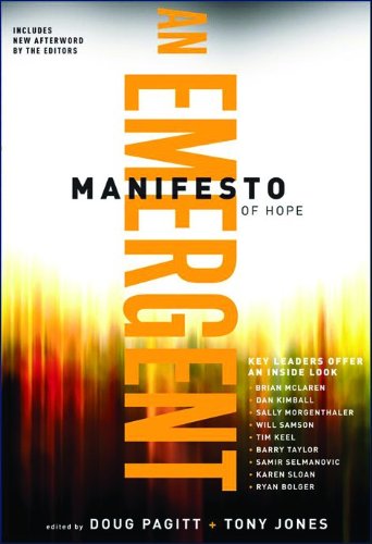 An Emergent Manifesto of Hope (emersion: Emergent Village resources for communities of faith) Cover