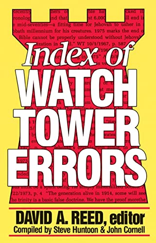 Index of Watchtower errors, 1879 to 1989 Cover