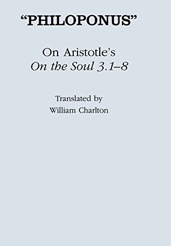 On Aristotle's "On the soul 3.1-8" Cover