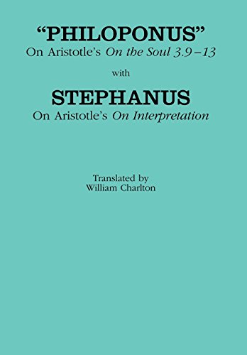 On Aristotle's "On the soul 3.9-13" Cover