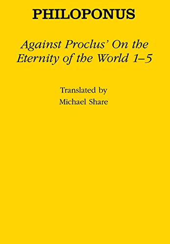 Against Proclus's "On the eternity of the world 1-5" Cover