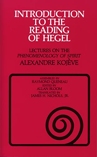 Introduction to the reading of Hegel Cover