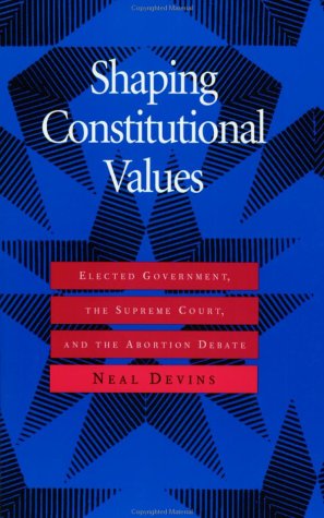 Shaping constitutional values Cover