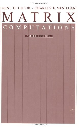 Matrix computations Cover