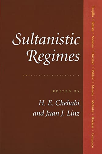 Sultanistic regimes Cover