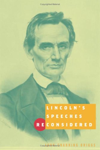 Lincoln's speeches reconsidered Cover