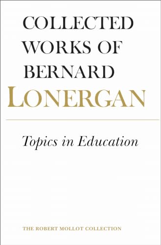 Collected works of Bernard Lonergan. Cover