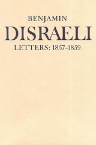 Benjamin Disraeli letters Cover