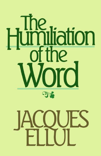 The humiliation of the word Cover