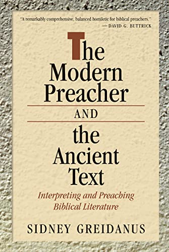 The modern preacher and the ancient text Cover
