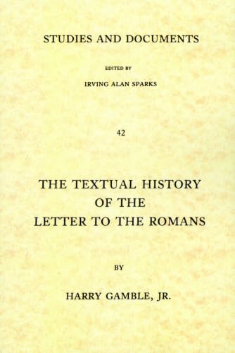 The textual history of the letter to the Romans Cover