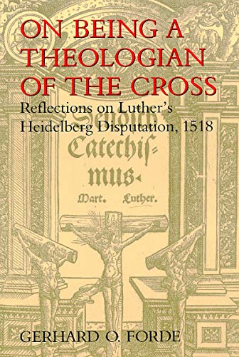 On being a theologian of the Cross Cover