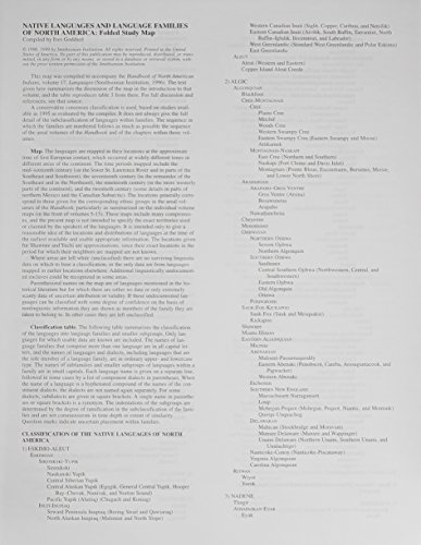 Native Languages and Language Families of North America Cover