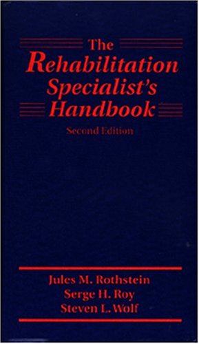 The rehabilitation specialist's handbook Cover