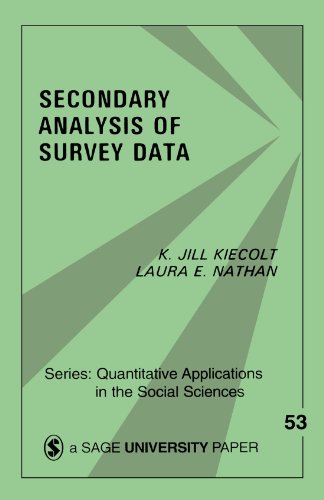 Secondary analysis of survey data Cover