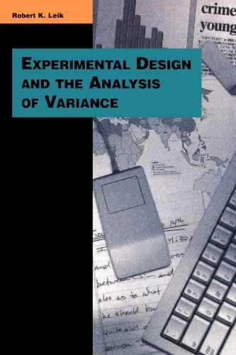 Experimental design and the analysis of variance Cover