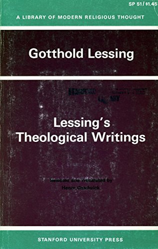 Lessing's Theological Writings Cover