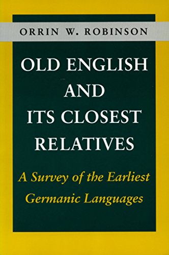 Old English and Its Closest Relatives Cover